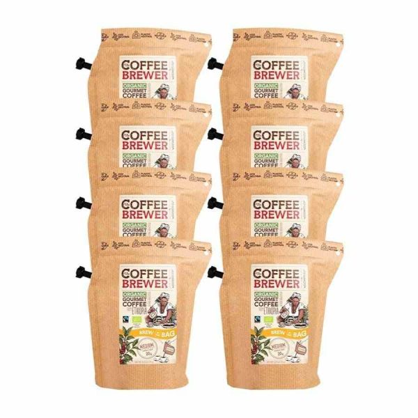 Café Grower's Cup Etiópia FTO Coffeebrewer 8 unidades - Desfrute do sabor excecional deste café etíope em saquetas individuais.