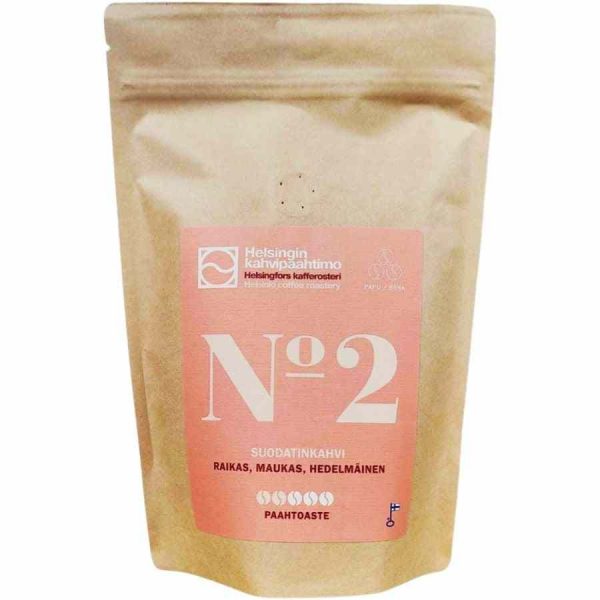 Café premium Helsinki No 2, 250 g - Ricos aromas e sabor intenso numa mistura de torradeira de café de alta qualidade. Aproveite cada chávena!