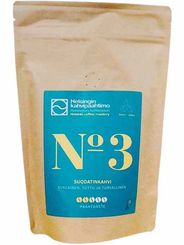 Mistura de café de Helsínquia nº 3, torrado com mestria para os verdadeiros apreciadores. Desfrute de um café premium em casa!