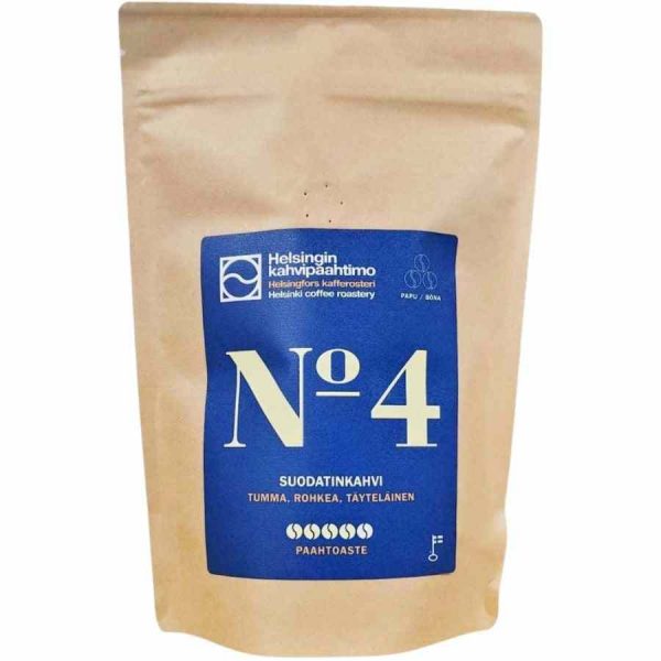 Café de qualidade premium de Helsínquia nº 4 - Torrado na perfeição para os amantes de café exigentes. Aproveite este blend irresistível!