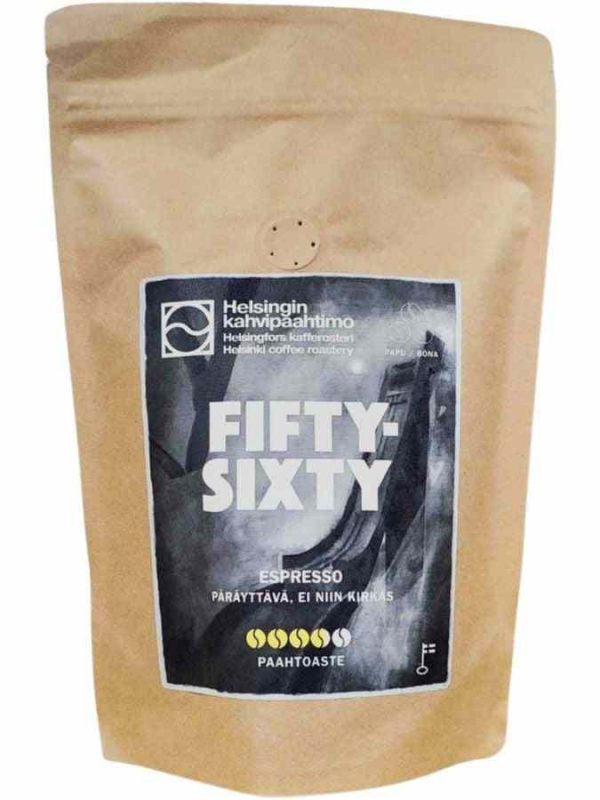 Café Espresso Fifty Sixty da Torrefação Helsinque - Aroma intenso e sabor requintado para desfrutar em casa. Compre online!