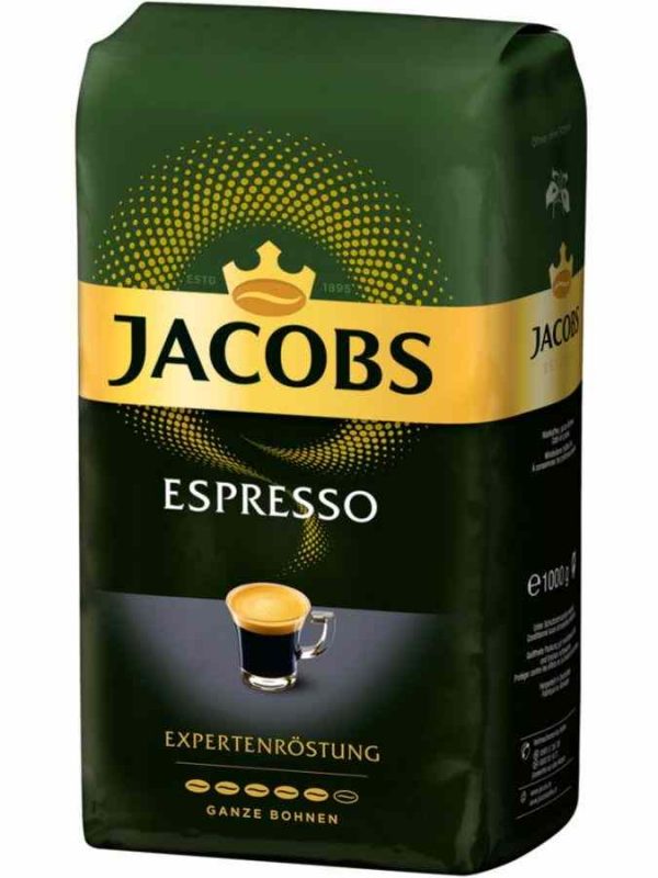 Café Jacobs Expert Espresso 1 kg em grãos, torrefação premium para um espresso de qualidade superior. Compre online agora!