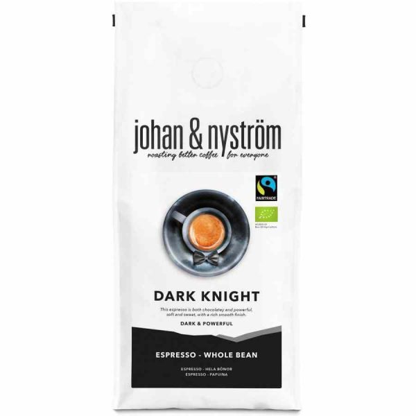 Grãos de Café Johan & Nyström Espresso Dark Knight 500g - Torrefação premium para o seu café artesanal perfeito. Compre online!