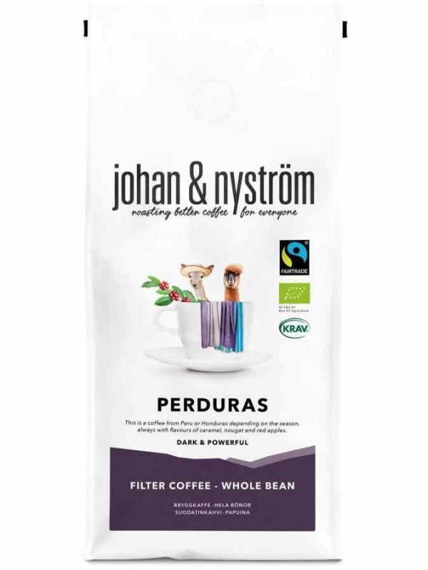 Café orgânico em grãos Johan & Nyström Perdura FTO 500g - Aprecie a qualidade deste café gourmet e sustentável. Compre online!