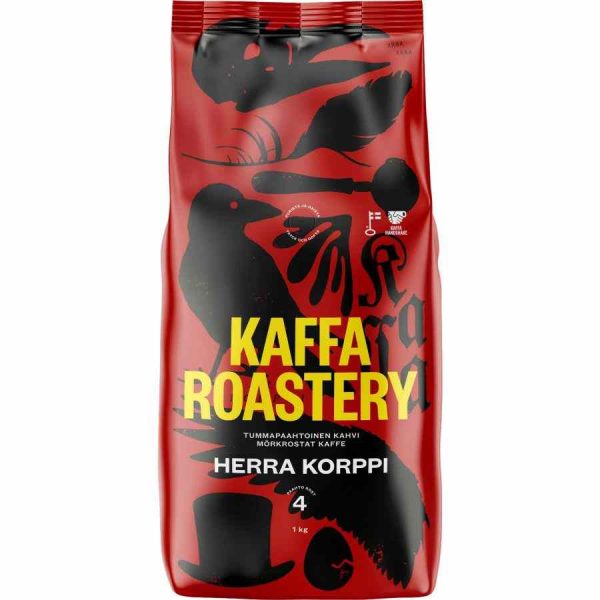 Grãos de café Kaffa Roastery Herra Korppi, qualidade premium para sua xícara de café perfeita. Compre online agora!