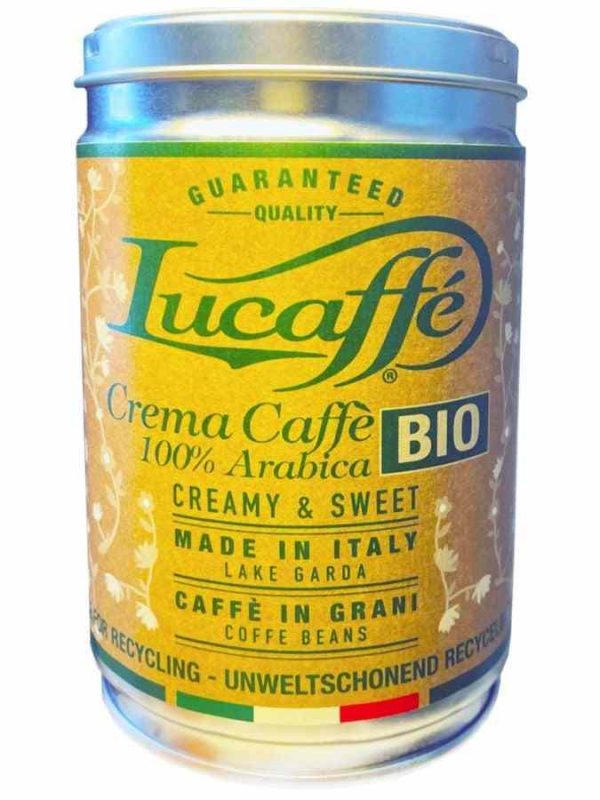 Lucaffé Bio 100% Arábica 250 g Café em Grãos - Café em Grãos de alta qualidade para apreciar em casa ou no trabalho.