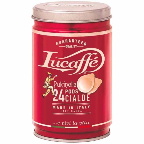 Cápsulas de café expresso Lucaffé Pulcinella E.S.E. - Sabor intenso e aroma irresistível para os amantes de café exigentes. Compre online agora!
