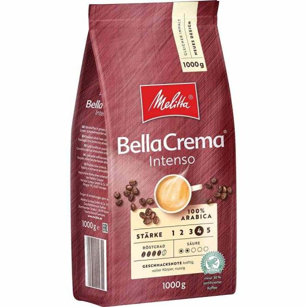 Café em Grãos Melitta BellaCrema Intenso 1 kg - Aroma e sabor intensos para os amantes de café. Compre online agora!