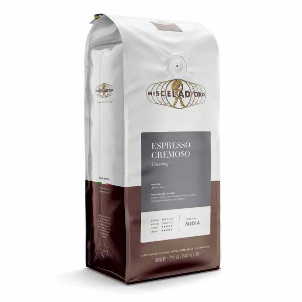 Delicie-se com a Miscela Dourada Cremosa - Café de alta qualidade para um momento especial. Aproveite o aroma excecional!