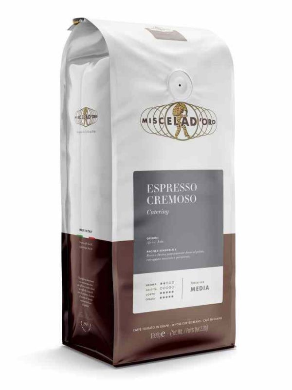Delicie-se com a Miscela Dourada Cremosa - Café de alta qualidade para um momento especial. Aproveite o aroma excecional!