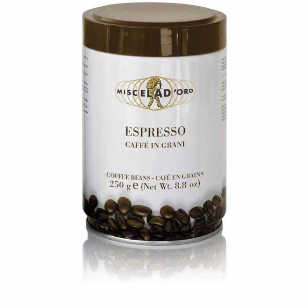 Café Miscela d'Oro Expresso em lata de 250g - Qualidade premium para um sabor intenso e autêntico. Compre online agora!