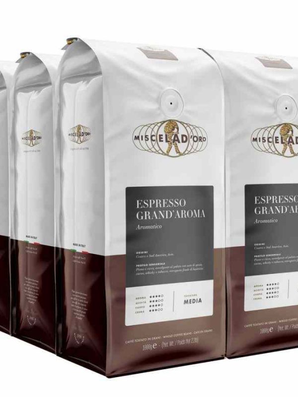 Café Italiano de Alta Qualidade Miscela d'Oro Espresso Grand Aroma - Compre Online - Aroma intenso e sabor encorpado.
