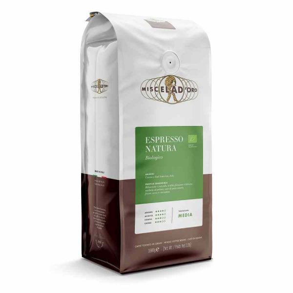 Café expresso de alta qualidade Miscela d'Oro Espresso Natura - Compre Online para Desfrutar em Casa!