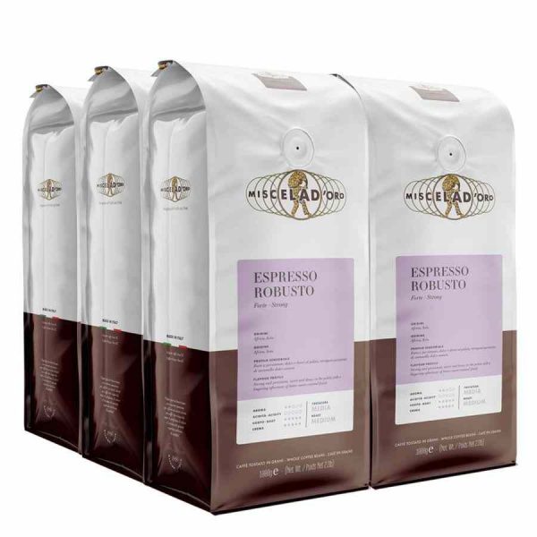 Café Miscela d'Oro Espresso Robusto 100% Robusta - Qualidade premium para os amantes de café. Compre online agora!
