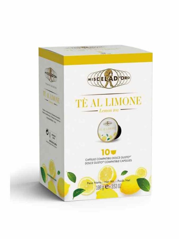 Cápsulas de chá Miscela d'Oro Limão para Dolce Gusto® - 10 un. Saboreie a qualidade com esta seleção premium em cápsulas compatíveis.