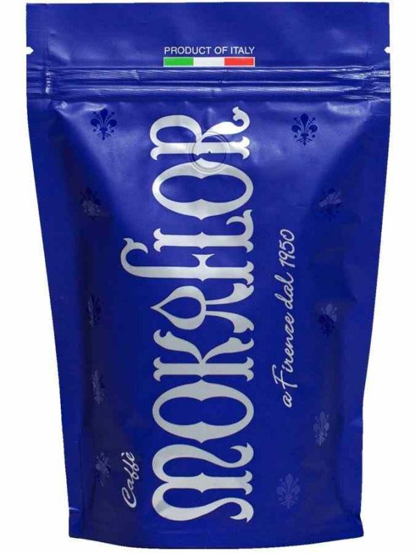 Grãos de café Mokaflor Blu - Blend premium para degustadores exigentes. Torra intensa e aroma irresistível. Compre já!