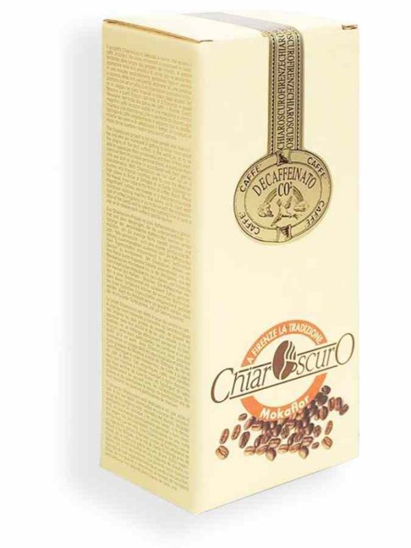 Café Descafeinado Mokaflor Chiaroscuro CO2: Sabor intenso sem cafeína! Aprecie a excelência deste café premium. Compre online agora.