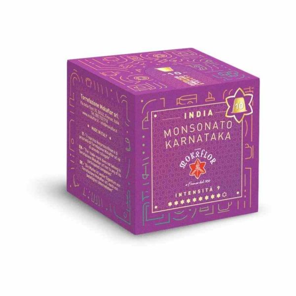 Cápsulas de café Mokaflor India Monsonato Karnataka, compatíveis com Nespresso, caixa de 10 unidades - Compre online!