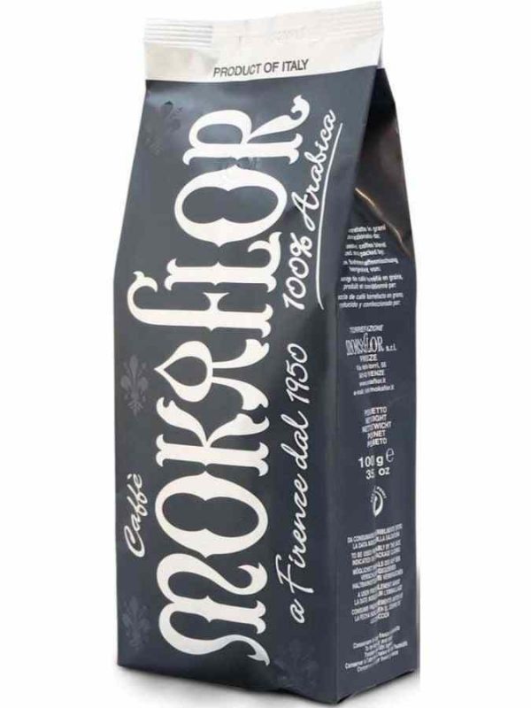 Grãos de café Mokaflor Nero: Um toque de autenticidade no seu dia, proveniente das melhores plantações. Aprecie o sabor único!