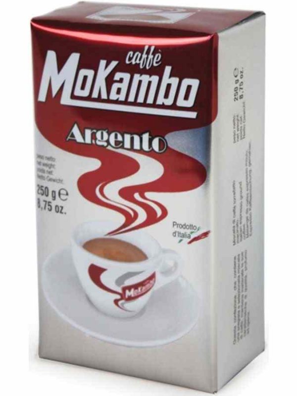 Café Mokambo Argento Premium - Aroma intenso e sabor requintado em cada chávena. Desfrute de uma experiência única. Compre já!