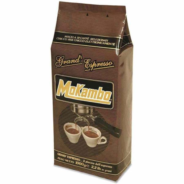 Café Mokambo Grand Espresso 1 kg em grãos - Aroma intenso e sabor premium para os amantes de café. Compre online e desfrute!