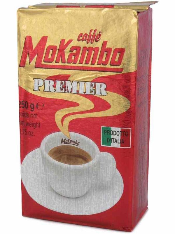 Desfrute do sabor refinado do café moído Mokambo Premier 250g, uma escolha premium para os amantes de café. Compre online agora!