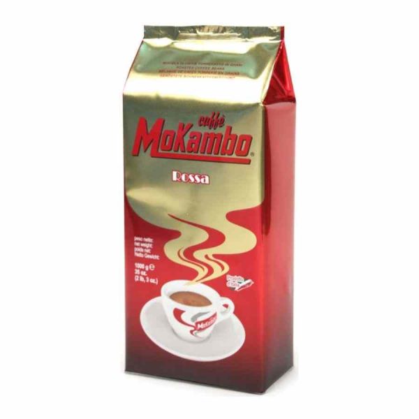 Mokambo Rossa 1 kg em grãos de café, aroma intenso e sabor requintado para os amantes de café exigentes. Compre online!