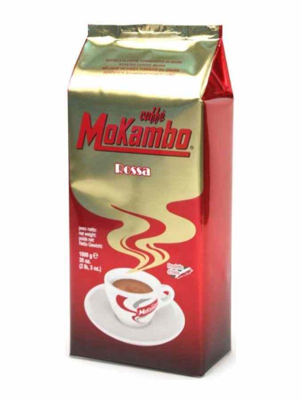 Mokambo Rossa 1 kg em grãos de café, aroma intenso e sabor requintado para os amantes de café exigentes. Compre online!