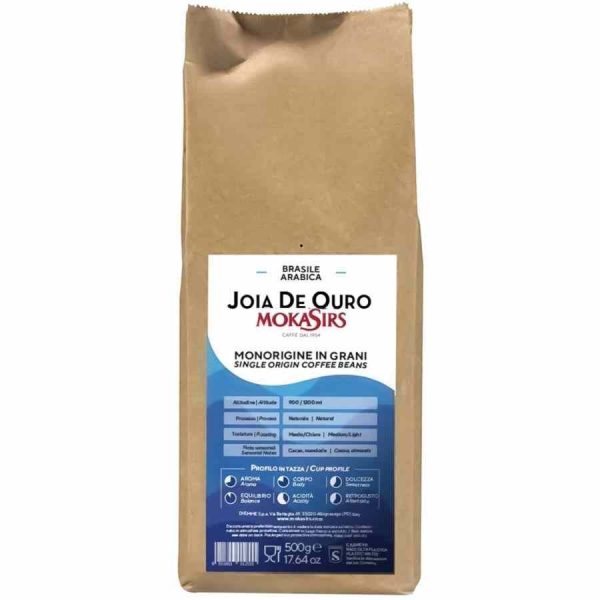 Café MokaSirs Brasil Santos Joia De Ouro 500 g - Sabor intenso e aroma irresistível. Compre online o melhor café do Brasil!