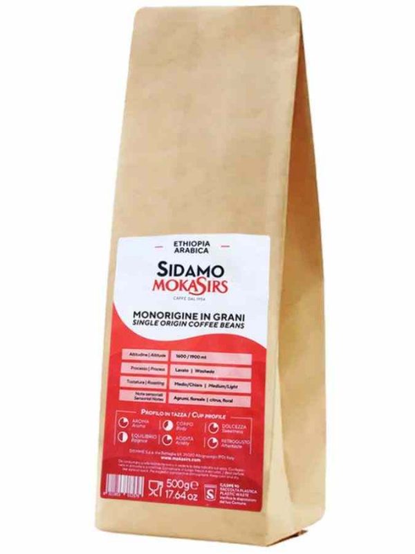 Café gourmet da Etiópia Sidamo de alta qualidade, 500 g - Compre online! Aprecie o sabor único do MochaSirs.