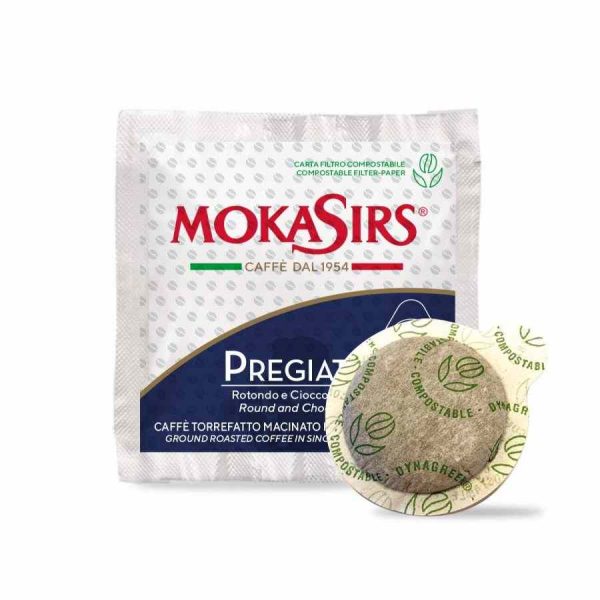 Cápsulas MokaSirs Pregiato Café Espresso - 200 uni. Aprecie o melhor café em casa! Compatível com máquinas. Compre online e desfrute da qualidade.