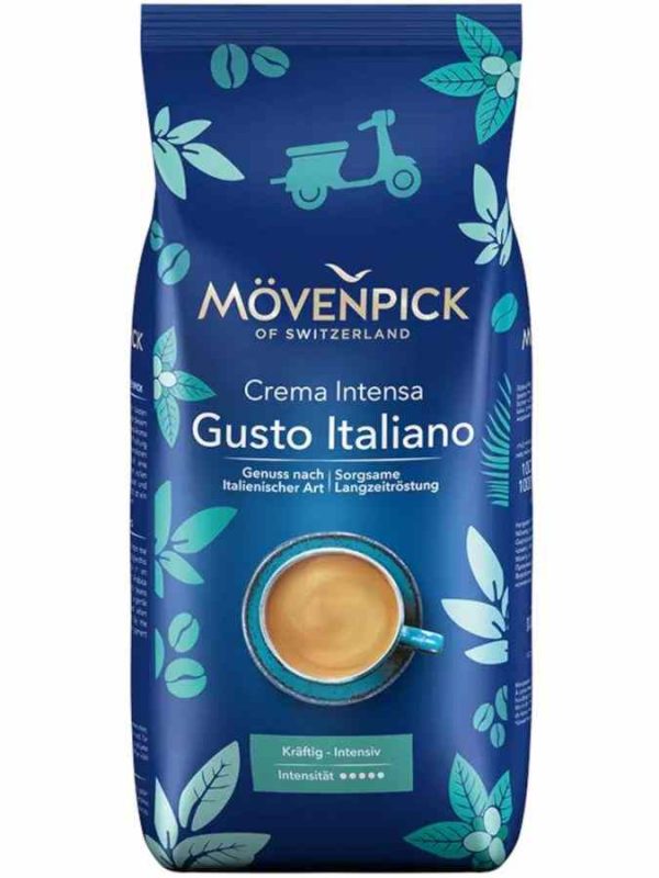 Café Movenpick Gusto Italiano em Grãos 1 kg - Sabor rico e intenso para os amantes de café exigentes. Compre agora e desfrute!