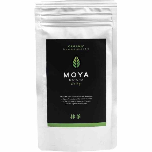 Chá Verde Diário Orgânico Moya Matcha - Rico em anti-oxidantes e sabor suave. Ideal para momentos de relaxamento e bem-estar.