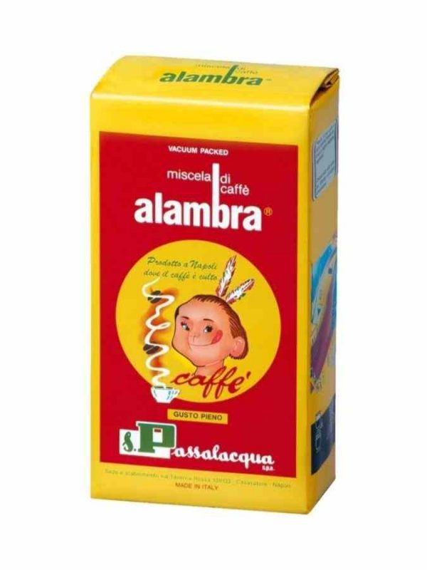 Café Moído Passalacqua Alambra 250g - Aroma encantador e sabor intenso. Delicie-se com o melhor café italiano. Compre online agora!