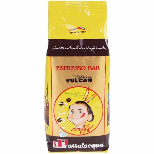 Café gourmet Passalacqua Black Vulcan, 500 g em grãos - Qualidade premium para apreciadores de café exigentes. Ideal para venda online.