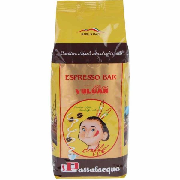 Café em grãos premium Passalacqua Gold Vulcan 500g, torra intensa e sabor sofisticado para os amantes de café exigentes. Compre online!