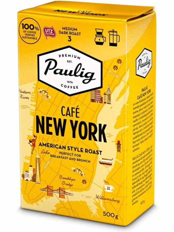Café Paulig New York - Sabor autêntico da Big Apple em cada chávena. Aproveita esta deliciosa experiência!