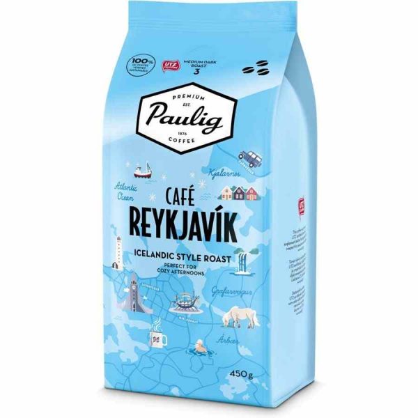 Café Reykjavík da Paulig - Blend luxuoso para apreciar em casa. Compre online e desfrute do melhor café islandês!