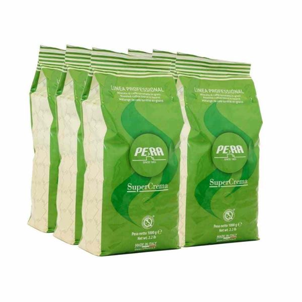 Café Pera Super Crema em Grãos 6 x 1 kg - Café premium para os amantes de café exigentes, aroma intenso e sabor suave. Aproveite!