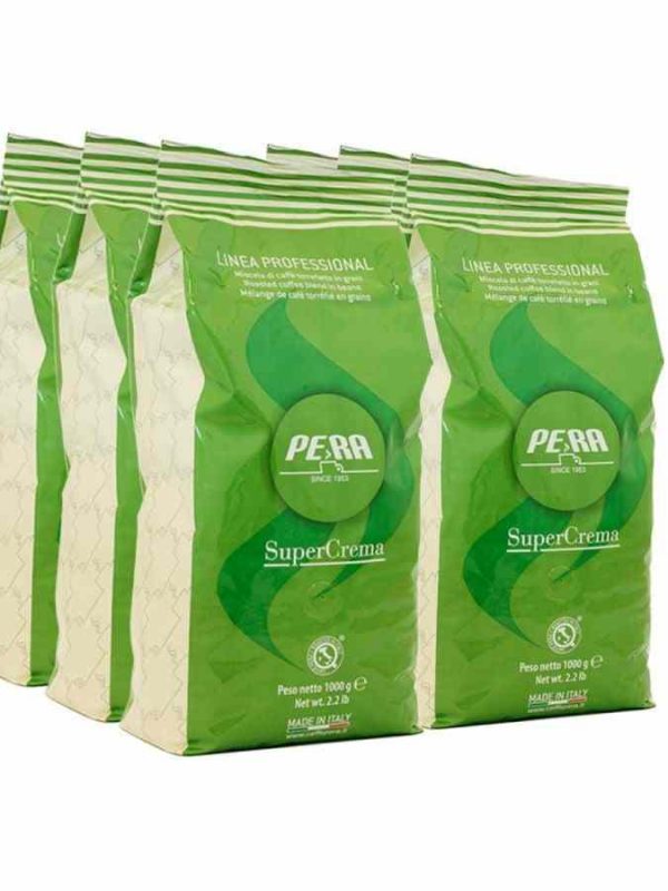 Café Pera Super Crema em Grãos 6 x 1 kg - Café premium para os amantes de café exigentes, aroma intenso e sabor suave. Aproveite!
