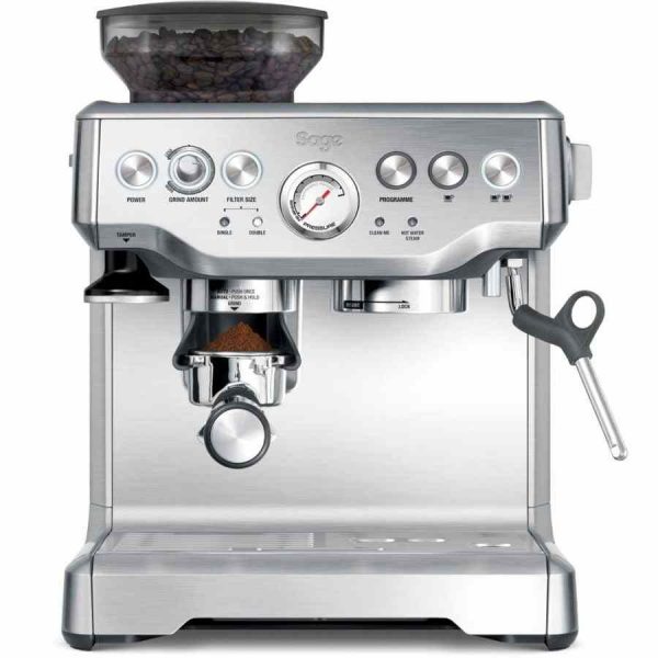 Máquina de café expresso Sage The Barista Express, prata, ideal para um café perfeito em casa. Compra online de qualidade garantida.