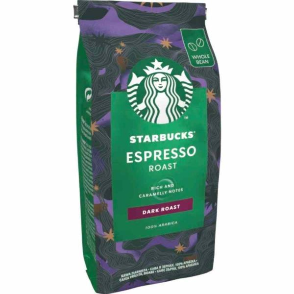 Grãos de café Starbucks Espresso Assado de 200g, um convite ao sabor intenso e aromático. Compre online e desfrute de uma experiência premium.