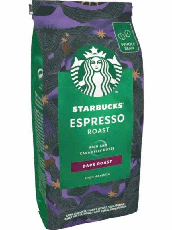 Grãos de café Starbucks Espresso Assado de 200g, um convite ao sabor intenso e aromático. Compre online e desfrute de uma experiência premium.