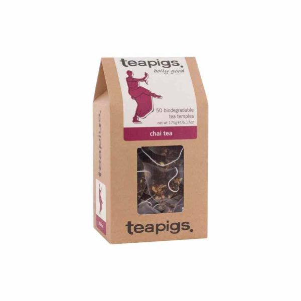Saquinhos de chá Teapigs Chai - Um toque picante e reconfortante para os amantes de chá. Delicie-se com a qualidade premium Teapigs.
