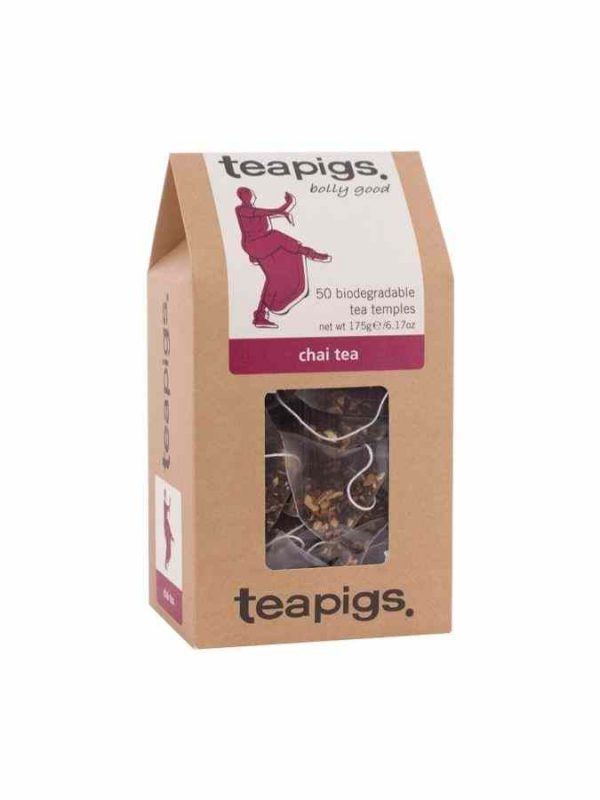 Saquinhos de chá Teapigs Chai - Um toque picante e reconfortante para os amantes de chá. Delicie-se com a qualidade premium Teapigs.