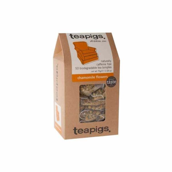 Chá de camomila Teapigs, relaxe com saquinhos de chá de flores de camomila. Produto de qualidade premium para comprar online.