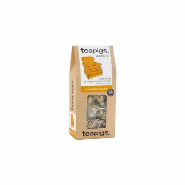 Chá de flores de camomila Teapigs - Embalagem de Saquinhos de chá premium para desfrutar de momentos tranquilos. Compre online agora!