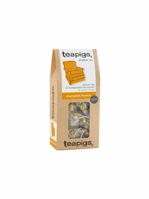 Chá de flores de camomila Teapigs - Embalagem de Saquinhos de chá premium para desfrutar de momentos tranquilos. Compre online agora!