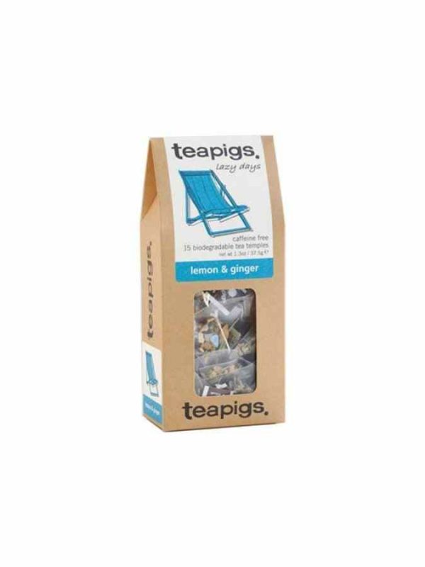 Chá Teapigs Limão e Gengibre 15 Saquetas de Chá - Delicioso e Aromático, Perfeito para Momentos de Relaxamento. Aproveite a Qualidade Superior!