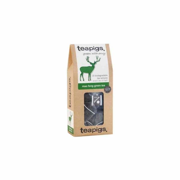 Saquinhos de chá verde Teapigs Mao Feng - Delicioso chá verde premium para momentos relaxantes. Compre online agora e mime-se!